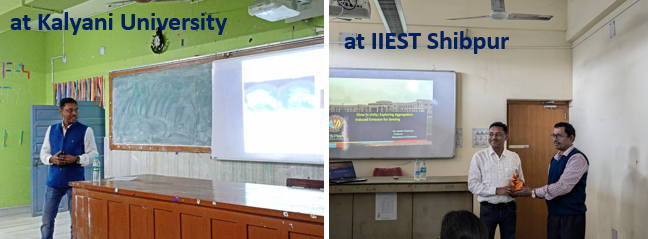 MainakGCMS's tweet photo. Happy to share with everyone about a fruitful yearend in Kolkata with a couple of TALKS at IIEST, Shibpur on 27-12-25 (many thanks to Prof. Ajit Mahapatra for the kind invitation) and Kalyani University (thanks to Prof. Jana and Prof. Swati De for the kind invitation).🙏 https://t.co/NjZ3v0xmRD