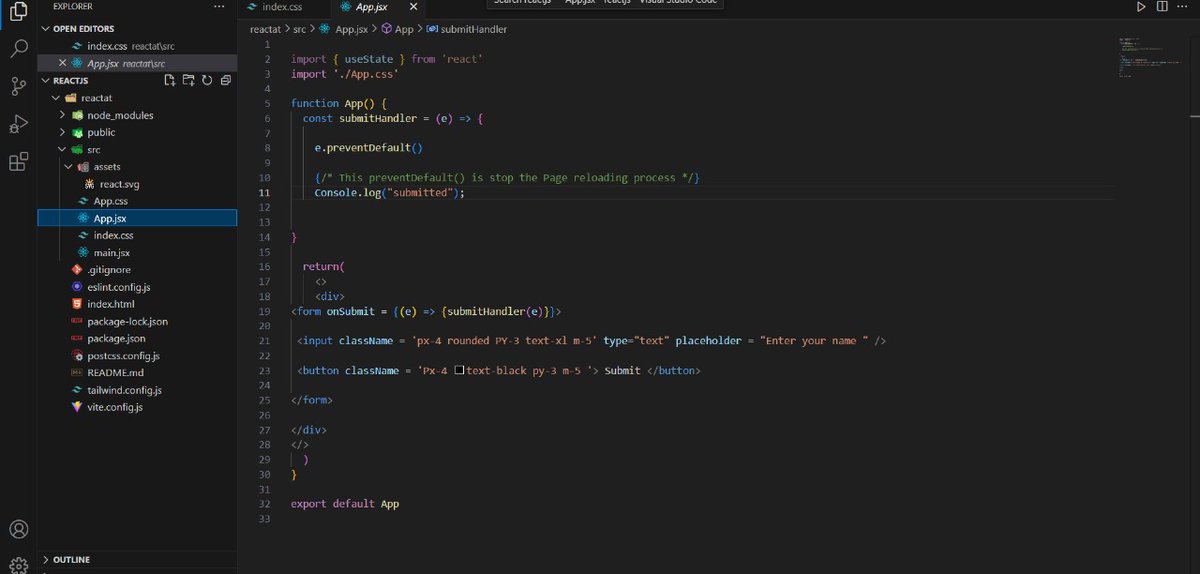 AdinathSak35430's tweet image. Today I explored React fundamentals more deeply!Learned about two-way binding, how to build reusable components, and tackled the challenges of prop drilling. #ReactJS #ReactLearning #FrontendDev #WebDev #100DaysOfCode
