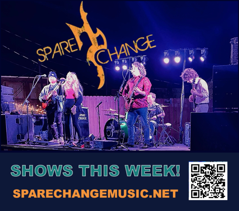Happy New Year!
Here is the Spare Change public show lineup this weekend!

Jan 11th - Jack's (Morehead City, NC) 9pm

For more details: linktr.ee/sparechangemus…
Hope to see you this weekend!

#SpareChange #SpareChangeMusic #upcomingshows
