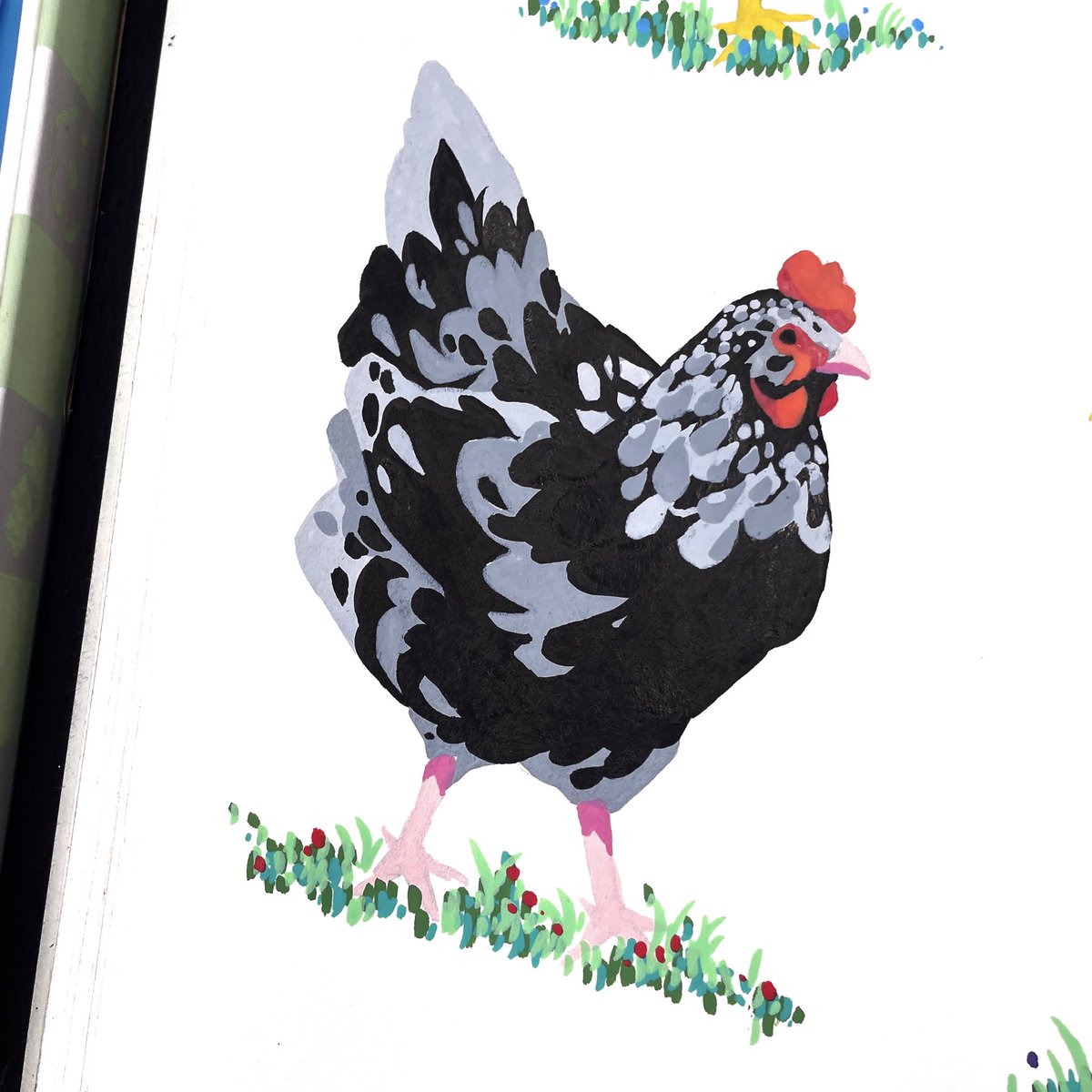 ThandaArt's tweet image. My Stardew Valley chickens 🐓