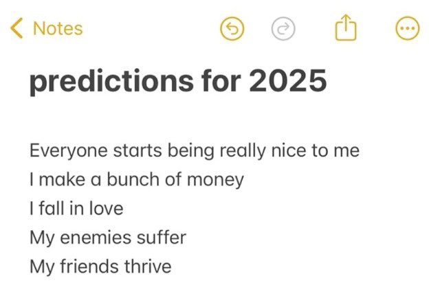 equine__dentist's tweet image. my predictions for 2025