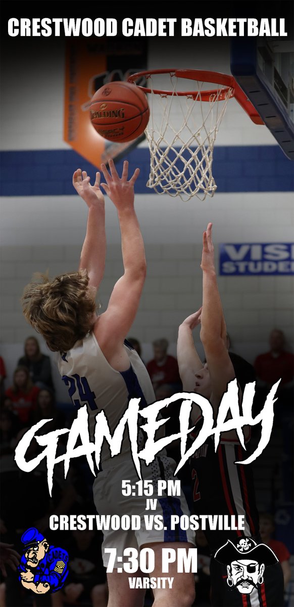 The Cadet Zone will be live streaming the girls and boys basketball games tonight vs Postville. The action starts at 6:15 with Ainsley Teeling doing the commentary for the girls game and Holty and T Bear calling the boys game. GO CADETS!