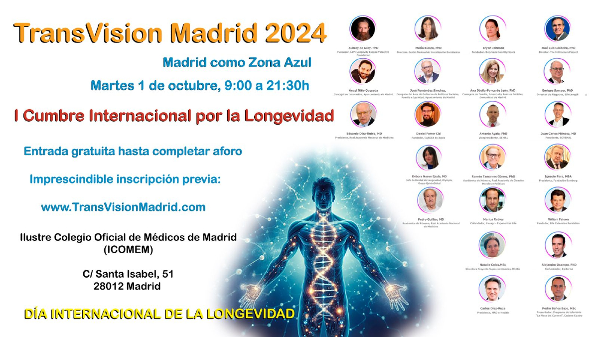 Madrid set to become longevity capital of Europe #TransVisionmadrid 2024 #Madrid 
As the International Longevity Summit approaches, José Cordeiro discusses the upcoming event – and the case for a new Spanish blue zone.
s.mtrbio.com/rpfwnabpch