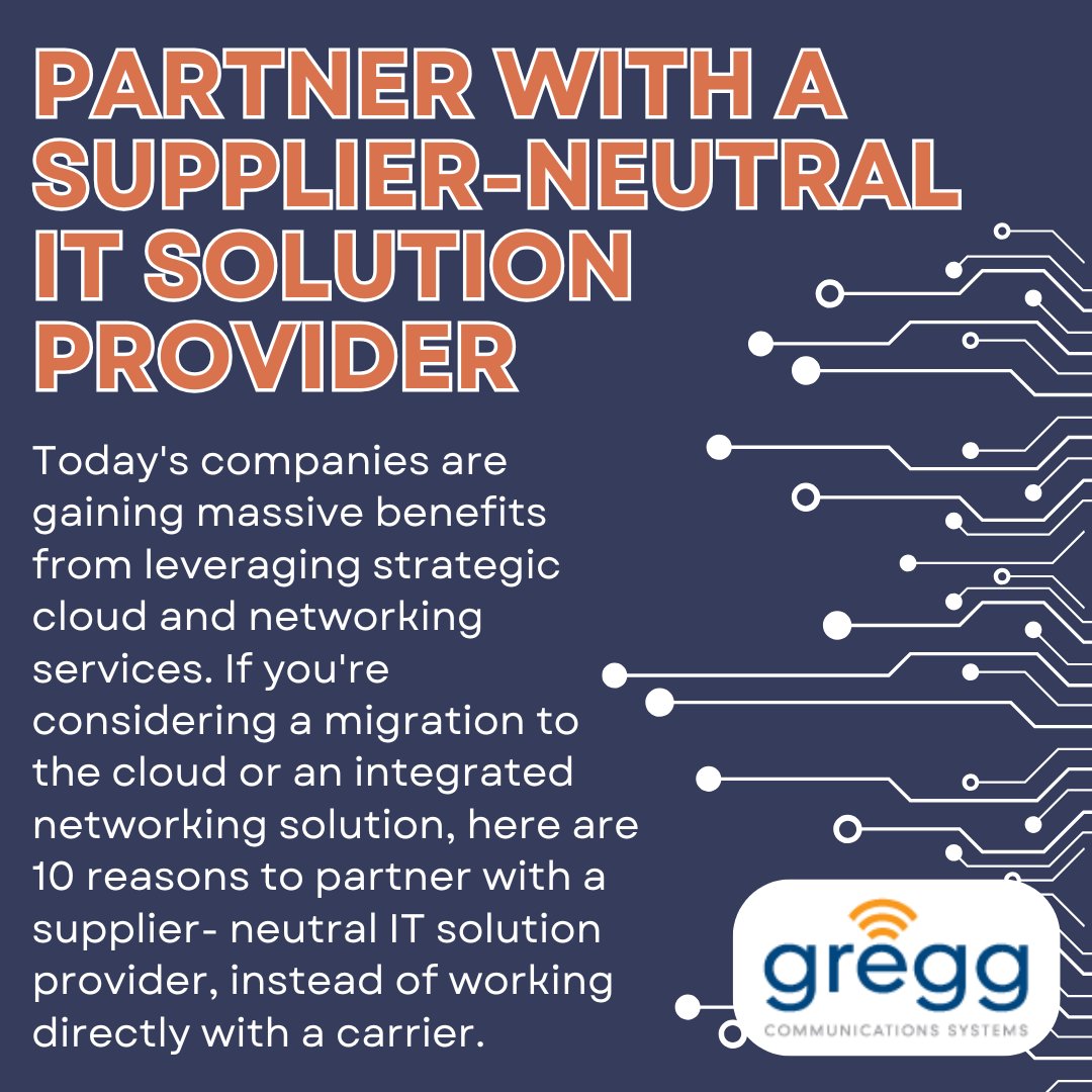 GreggTech's tweet image. Today's companies are gaining massive benefits from leveraging strategic cloud and networking services. If you're considering a migration to the cloud or an integrated networking solution, visit greggcomm.com to learn more!

#communications #itsolution #tech #technology