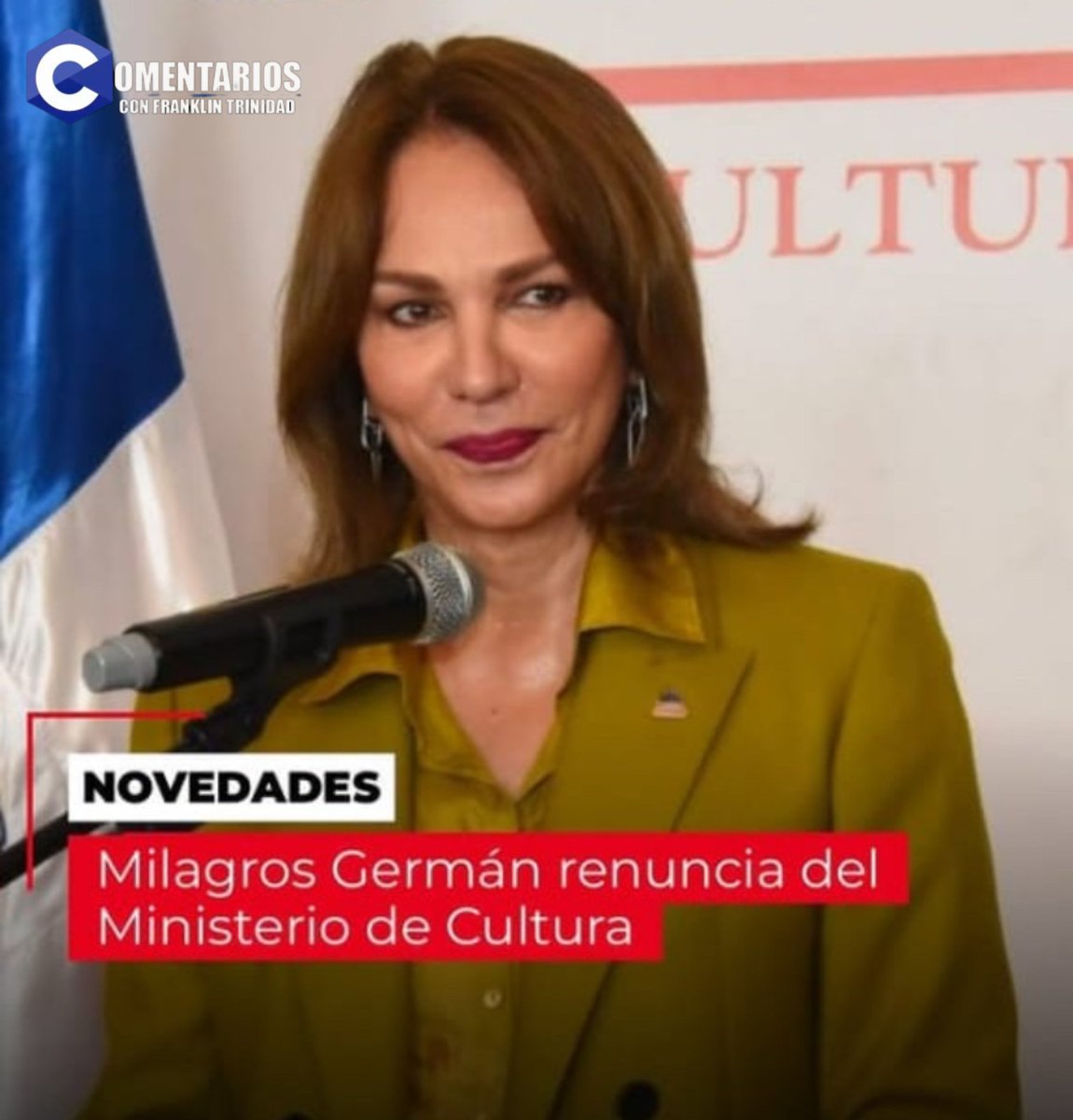 Qué podría presentar <a href="/MilagrosGermanO/">Milagros German</a> en las instalaciones que estuvo <a href="/mynisteriocult/">ministeriodecultura</a>  y la vocería del presidente y yo me pregunta será milagro leal al <a href="/PresidenciaRD/">Presidencia de la República Dominicana</a>