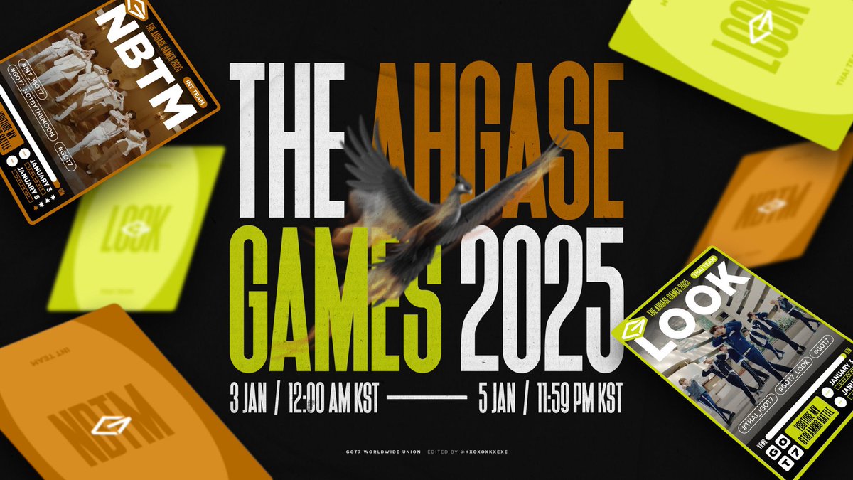 Tu_rinconahgase's tweet photo. [THE AHGASE GAMES 2025]
¡La espera ha terminado... regresa la batalla amistosa!
THAI AHGASES⚡
INT AHGASES
2 EQUIPOS, 1 OBJETIVO: LLEGAR A 100 MILLONES DE VISTAS

Del 10 de enero, 12AM KST al 12 de enero, 11:59 PM KST

¡Pronto las reglas!

#AHGASEGAMES_2025 #GOT7
@GOT7Official https://t.co/NvaLan7NPK
