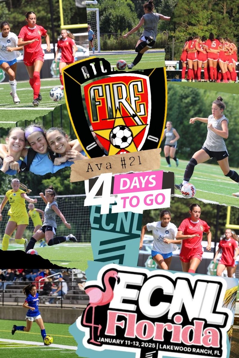 Ava Rodriguez 🇺🇸🇨🇴🇨🇷 (@avarodriguez08) on Twitter photo 4 days to go. Ready to be in warmer sunny #Florida with <a href="/AFU_2008_ECNL/">Atlanta Fire United 08G ECNL</a> team. Come watch us play Saturday@10 AM Field 13 - Sunday@8 AM Field 21-Monday@9:45 AM Field 12 #weareafu #teamwork <a href="/ECNLgirls/">ECNL Girls</a> <a href="/ImYouthSoccer/">ECNL/GA/Recruiting/College Soccer</a> #chantsup #committed 4 days to go. Ready to be in warmer sunny #Florida with <a href="/AFU_2008_ECNL/">Atlanta Fire United 08G ECNL</a> team. Come watch us play Saturday@10 AM Field 13 - Sunday@8 AM Field 21-Monday@9:45 AM Field 12 #weareafu #teamwork <a href="/ECNLgirls/">ECNL Girls</a> <a href="/ImYouthSoccer/">ECNL/GA/Recruiting/College Soccer</a> #chantsup #committed