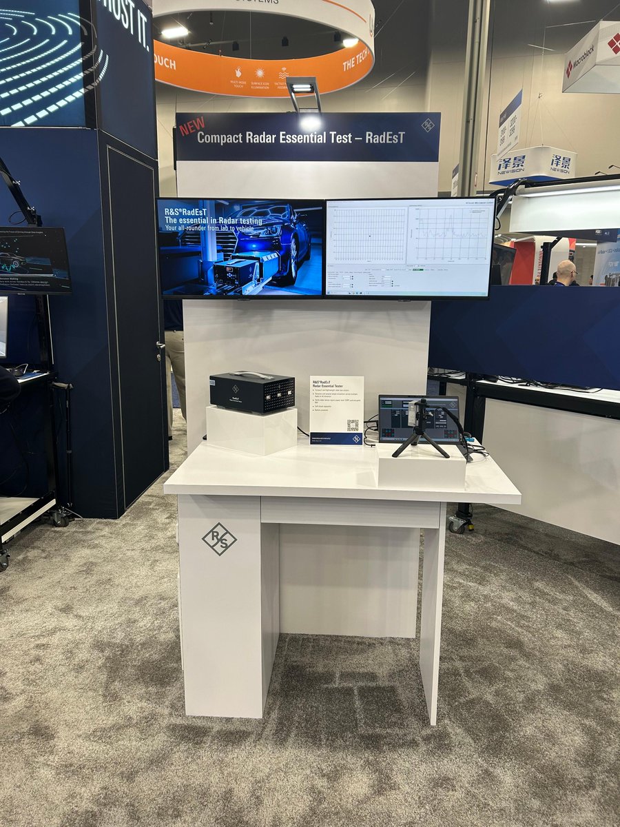 Visit Rohde &amp; Schwarz at Booth #3366 at #CES!
Explore our automotive tech advancements
✔️ ADAS Sensor Fusion &amp; Hardware-in-the-Loop (XiL) Testing
✔️ Electric Drivetrain Efficiency
✔️ Automotive Connectivity Testing