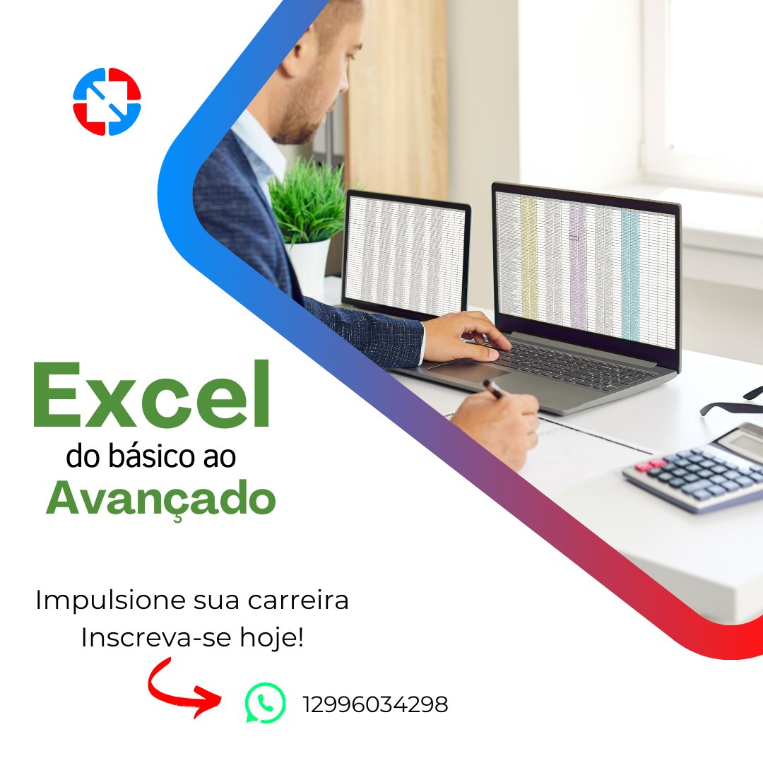 onbytesjcampos's tweet image. 📊 Matrículas abertas para o curso de Excel na On Byte! Aprenda a planilha dominar e automatizar tarefas com nosso curso prático e atualizado. 🚀 Inscreva-se agora e garanta sua vaga! #CursoDeExcel #MatrículasAbertas #OnByteEducação #DomineExcel
