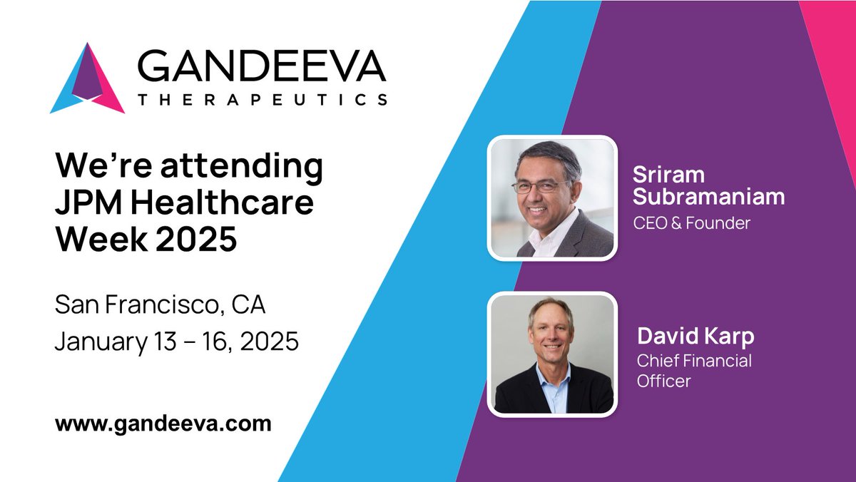 We're looking forward to being back in San Francisco for JPM2025. To schedule a meeting with our team, please reach out via DM.