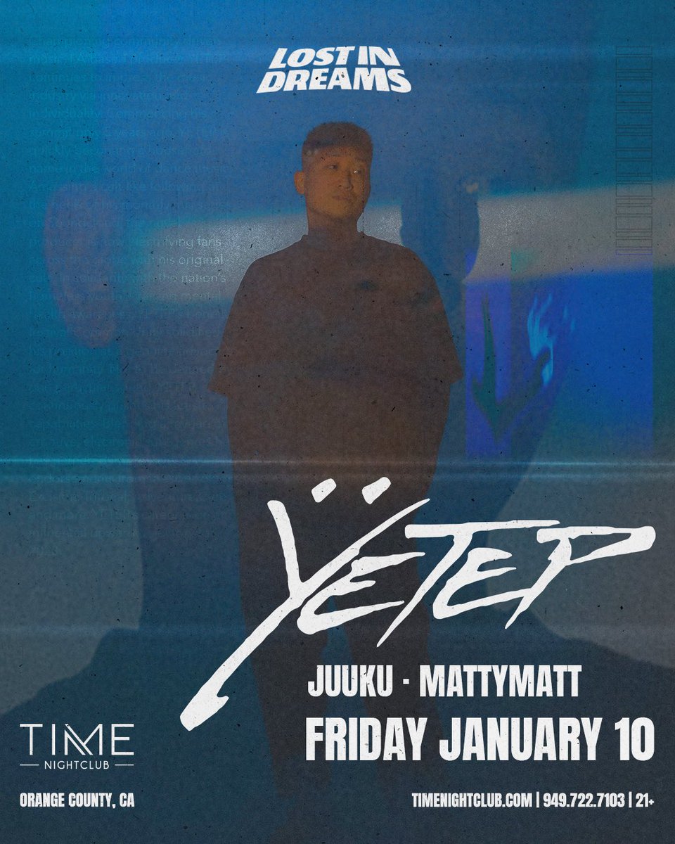 surprise socal (:

playing direct support for my brother <a href="/imyetep/">yetep</a> this friday at time nightclub  

come thru ✦