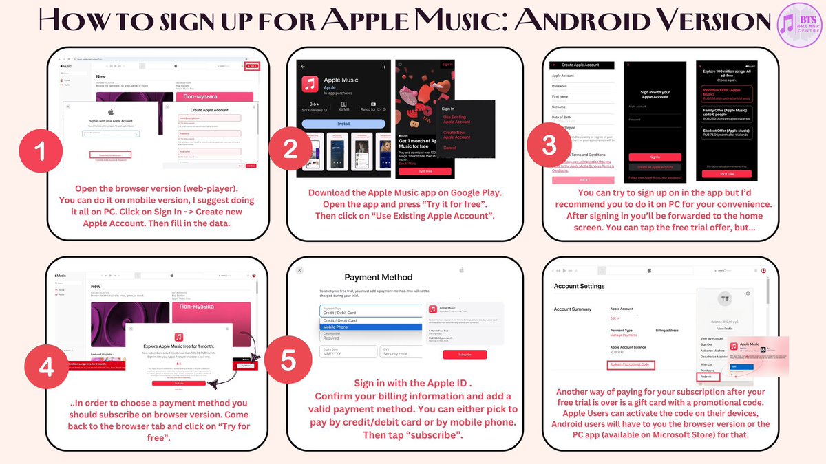 BTSAMCENTRE's tweet photo. In case you still don’t have Apple Music, here’s some guides to help you!
1) How to sign up for Apple Music on Android
2) Apple Music Menu Bar
3) Apple Music Play Menu
For more guides - ⬇️
#BTSAMCENTREGUIDES
DISCO OVERLOAD 🪩
#DynaFestOnApple https://t.co/rk6JnQq8ph