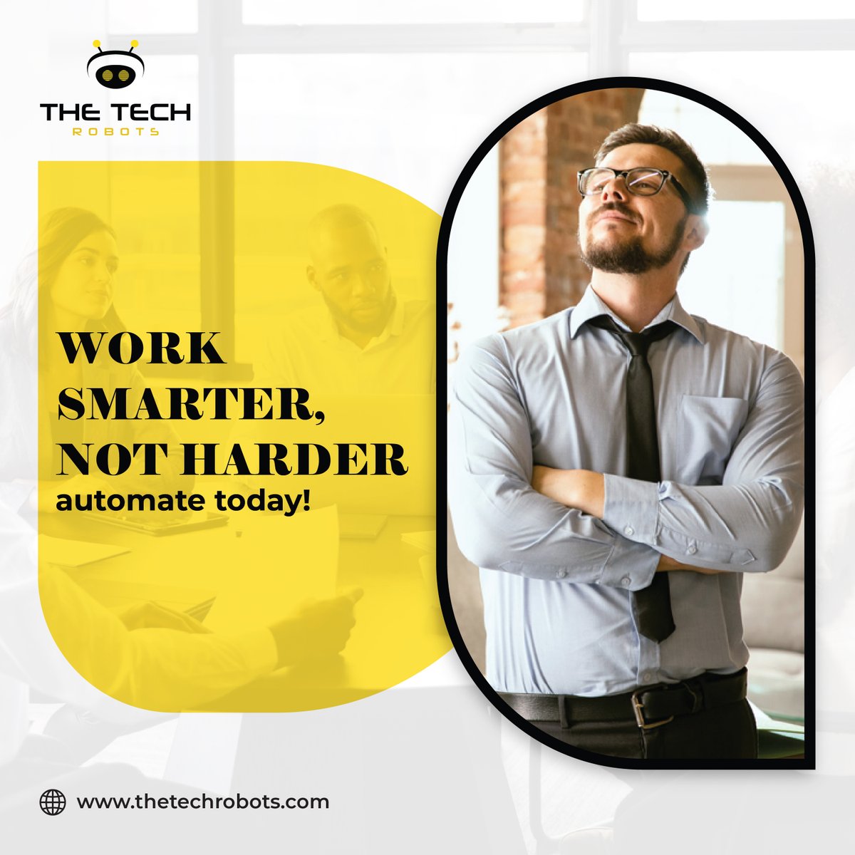 thetechrobots's tweet image. 🤖 Work smarter, not harder! Automate today!

Contact us today to schedule a consultation!
✉: info@thetechrobots.com
☎️: +353 1 584 0145
🌏: thetechrobots.com
.
.
.
#thetechrobots #AutomationSolutions #WorkSmart #BusinessAutomation #ProductivityHack #InnovateToday