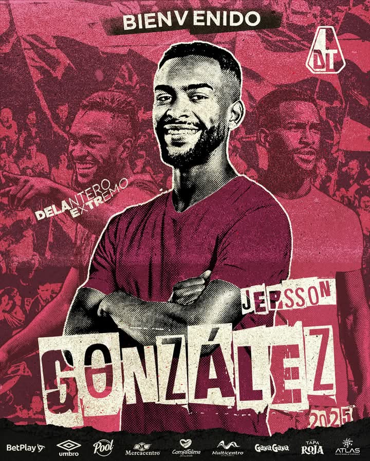 Ever Valencia y Jersson González (Extremos) se convierten en las primeras incorporaciones del Deportes Tolima para la temporada del año 2025, el conjunto Pijao sigue buscando nuevas piezas para el equipo que dirigirá Ismael Rescalvo y que debutará en Ibagué frente a Pasto.