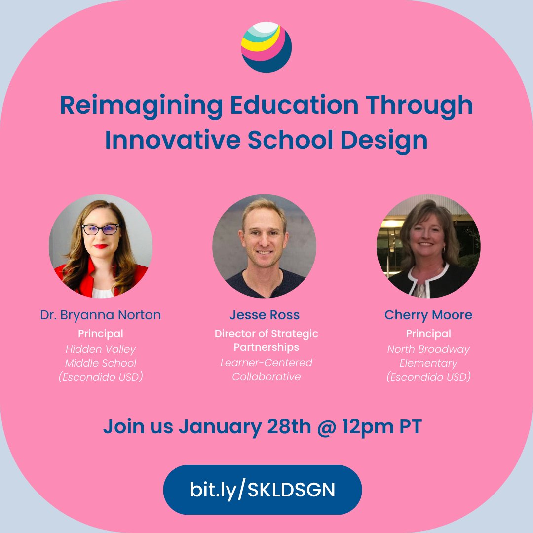 Our first webinar of 2025 is coming your way January 28th!

In this session, we will be exploring school design and how a handful of elements can help guide your learning community through this messy (but fun!) work.

Register here: hubs.ly/Q031z01n0