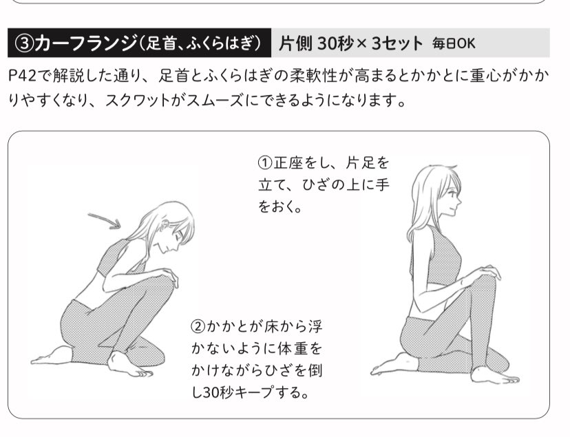 とがわさん取材メモ

効果的なスクワットをするには、股関節、足首、お尻の筋肉のストレッチを!!!
正月太り解消のご参考に!! 