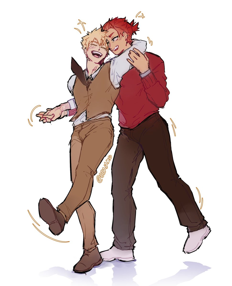 ddaiako's tweet photo. kiri inviting bakugou to be his +1 to his moms 20th anniversary, they be dancingggg 💖 #krbk https://t.co/ORNUIwan9q