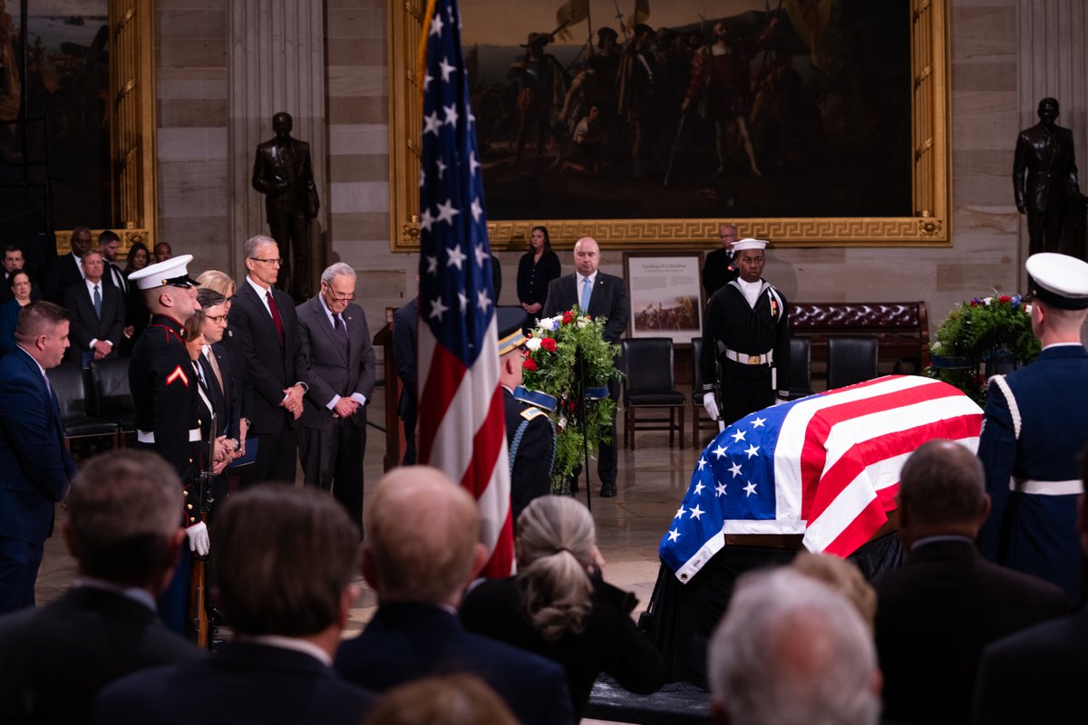 Chuck Schumer (@senschumer) on Twitter photo President Carter was a gentleman in every sense of the word: kind, honorable, intelligent, humble, and deeply patriotic.
That was President Carter at his core.
America was lucky to have him as a citizen, as a president, and as a moral compass of our time. President Carter was a gentleman in every sense of the word: kind, honorable, intelligent, humble, and deeply patriotic.
That was President Carter at his core.
America was lucky to have him as a citizen, as a president, and as a moral compass of our time.