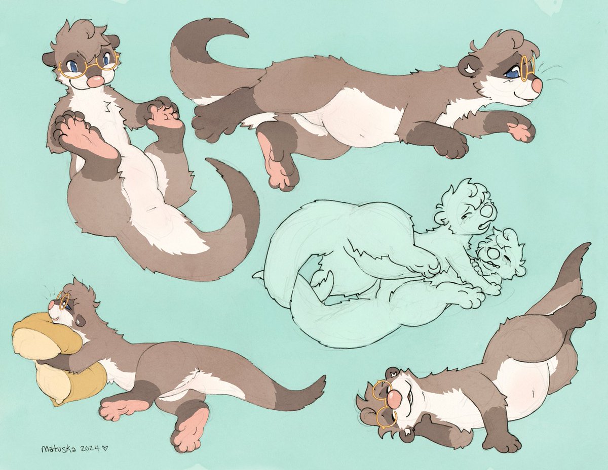 matuska's tweet photo. otter tummy (ㅅ´ ˘ `) https://t.co/riyIXQwlnD