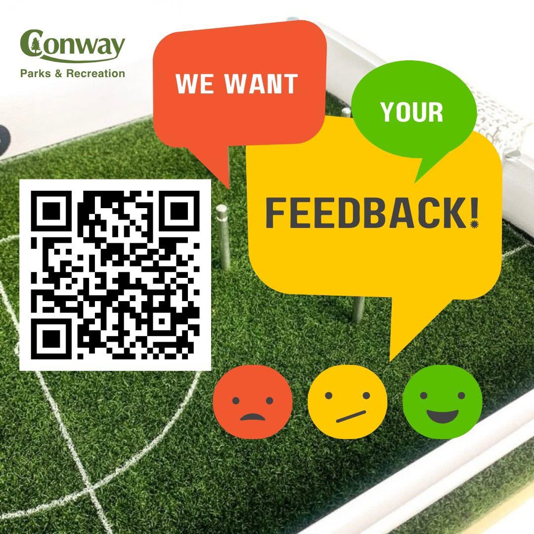 Conway Parks (@conwayparks) on Twitter photo Conway Parks and Rec is gathering feedback through a quick survey to help us plan exciting new program ideas for 2025! One possibility is <a href="/binhoboard/">Biñho Board</a> . a fun, soccer-inspired board game where players flick a ball back and forth to score goals. We’d love to hear your thoughts! Conway Parks and Rec is gathering feedback through a quick survey to help us plan exciting new program ideas for 2025! One possibility is <a href="/binhoboard/">Biñho Board</a> . a fun, soccer-inspired board game where players flick a ball back and forth to score goals. We’d love to hear your thoughts!