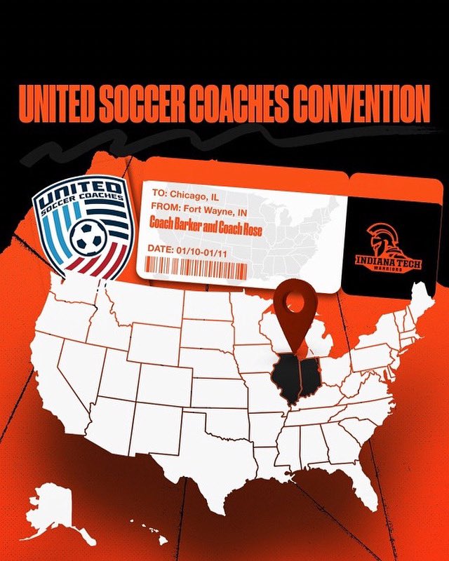 Coach Barker and Coach Rose will be present at the United Soccer Coaches Convention this week. Friday 10th till Saturday the 11th!

Let’s connect❗️❗️❗️

UpTheTech🟠⚪️