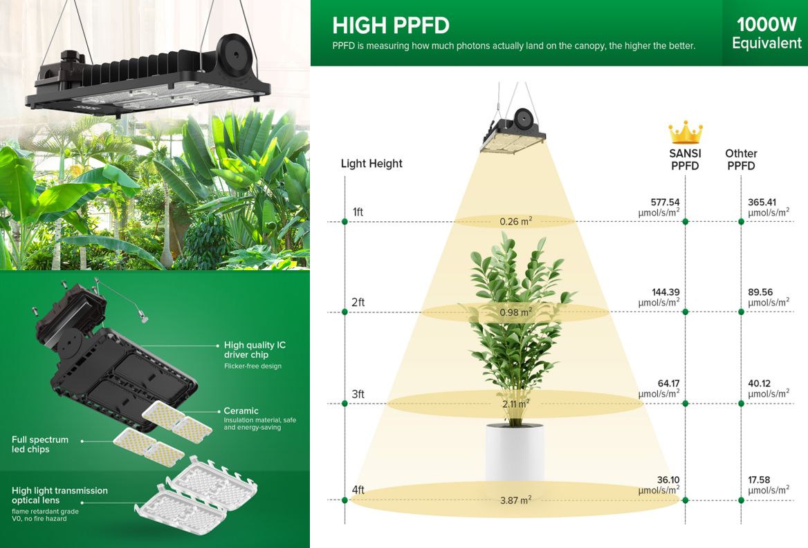 SansiLED's tweet image. Superb Greenhouse Grow Light System Solution with Higher PPFD

#LEDGrowLights #SansiLED #GreenhouseLighting #PlantGrowth #AgricultureTechnology #HeatDissipation #PPFD #GrowLightSolutions #IndoorFarming #SustainableFarming #AgricultureInnovation #HighPerformanceLighting