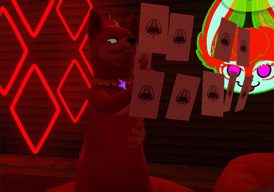 saz_329's tweet photo. cada uno juega con sus cartas como quiere jsjsjs #VRChat #Hyena https://t.co/Yw1GEOWrfc