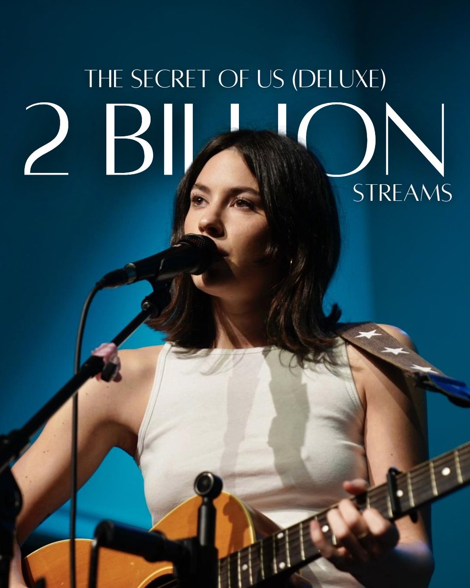gracies_charts's tweet photo. The Secret Of Us (Deluxe) Has Surpassed 2 Billion Streams On Spotify #GracieAbrams #GracieAbramstickets #tsou #TheSecretOfUs #gracie #graciescharts #goodriddance #TheSecretofUsTourBangkok https://t.co/FOwaoN1IIQ