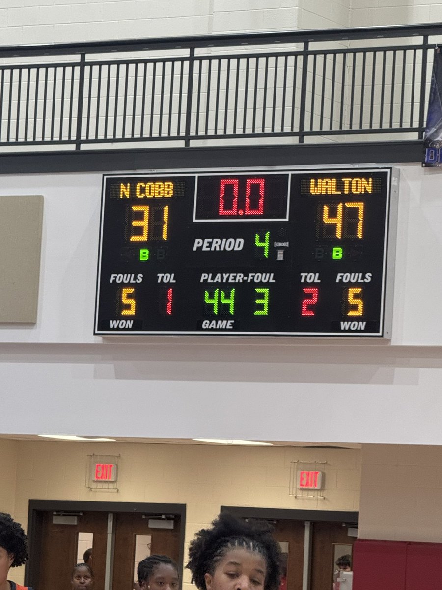Tough 31-47 loss to Walton. Your Lady Warriors will face Cherokee on Thursday 1/9 at 6pm in the arena.