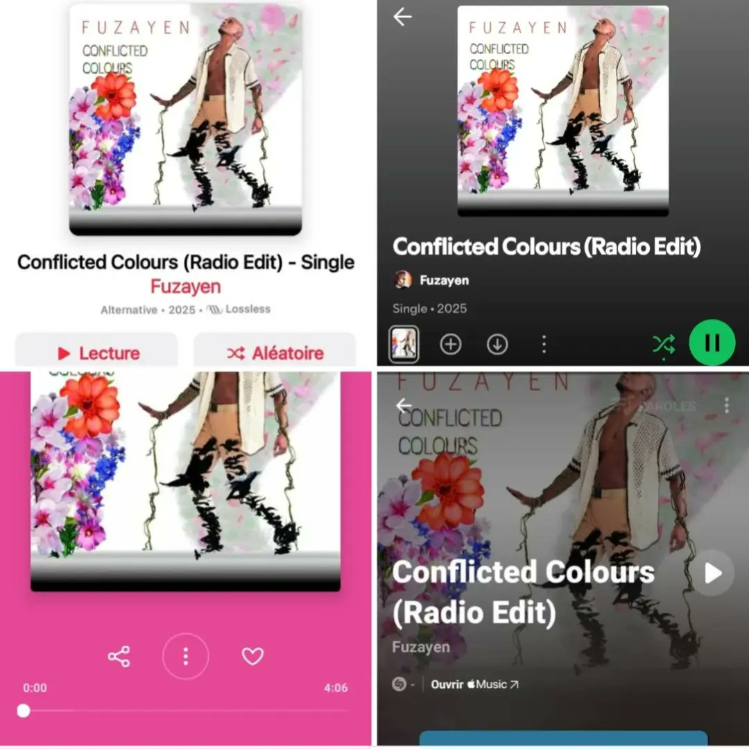 Today is the D Day...discover my new single "Conflicted Colours" available on all legal streaming platforms 

Thank you to all the people who have worked with me on this song...PROUD OF IT 😊