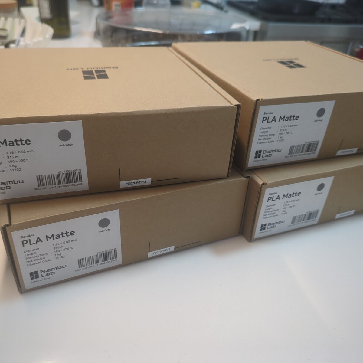 4 more rolls of filament for the end table 😰