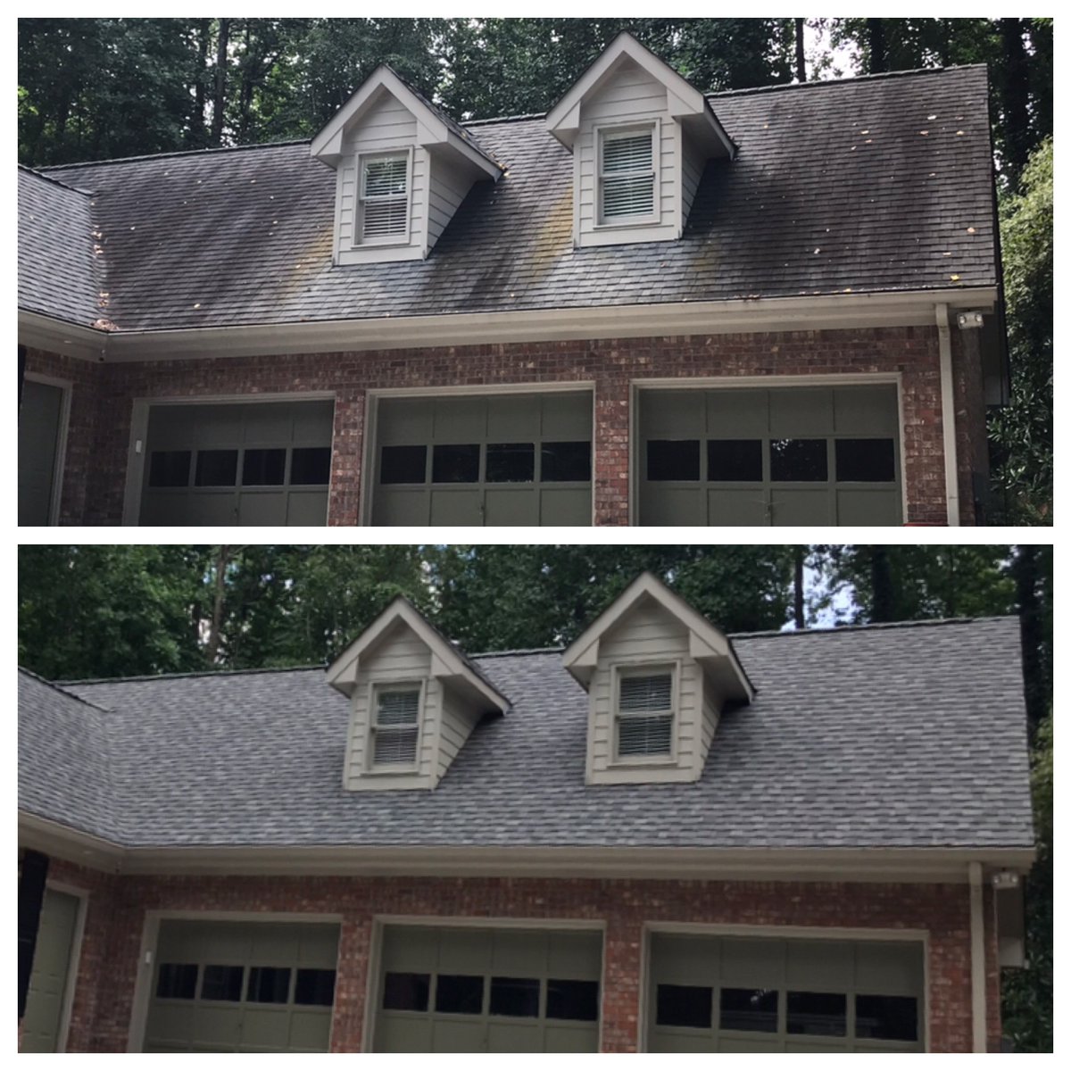 AllClearClean's tweet image. All Clear Cleaning offers roof washing services to keep your home's exterior clean, protected, and looking its best. Call us today to schedule your free estimate and say goodbye to unsightly stains, moss, and debris. Schedule your roof washing appointment today.