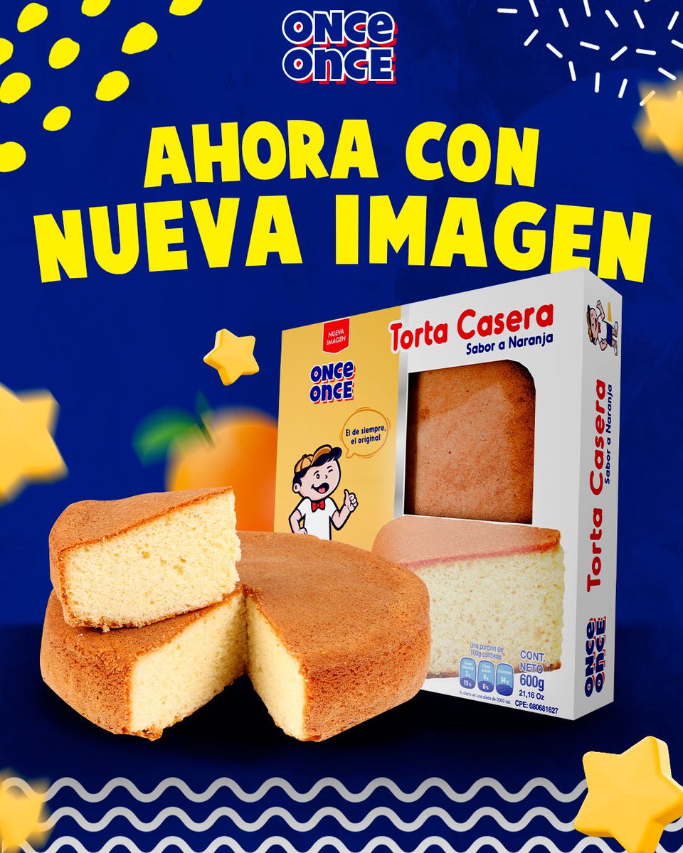 onceonceven's tweet photo. 🚨 ¡Tu favorita de siempre está de estreno! 🎉 La #TortaCasera llega con #NuevaImagen, pero tranqui, sigue teniendo ese #Oncelicioso sabor a naranja que tanto amas. 🍊✨🍰
Así que ya sabes, corre por la tuya y haz que tu #HoraDeLaMerienda sea única🤤💙
#NuevaImagen #OnceOnce #Oncelicioso #OnceLover #TuDulceCompañía #Venezuela
