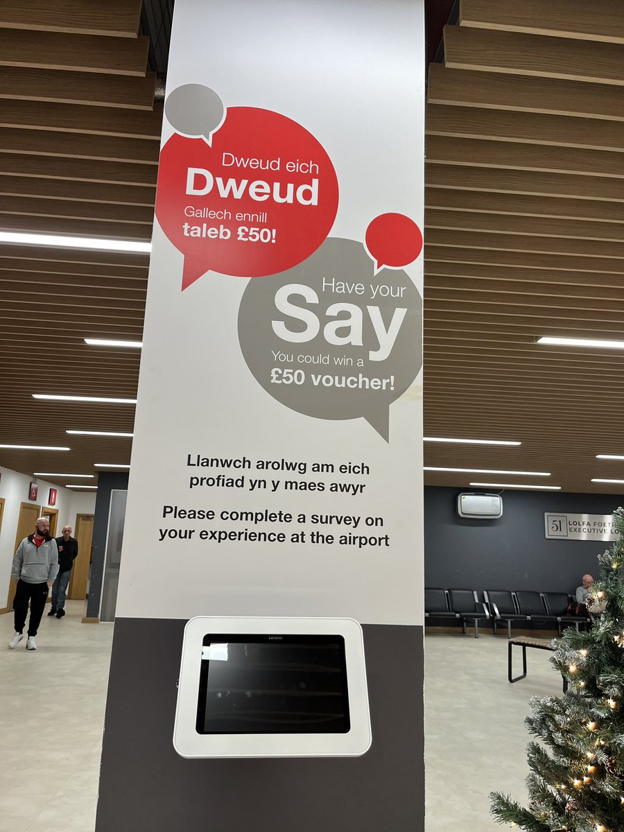The fact that the customer feedback iPad has died is all you need to know about the customer experience <a href="/Cardiff_Airport/">Cardiff Airport</a>