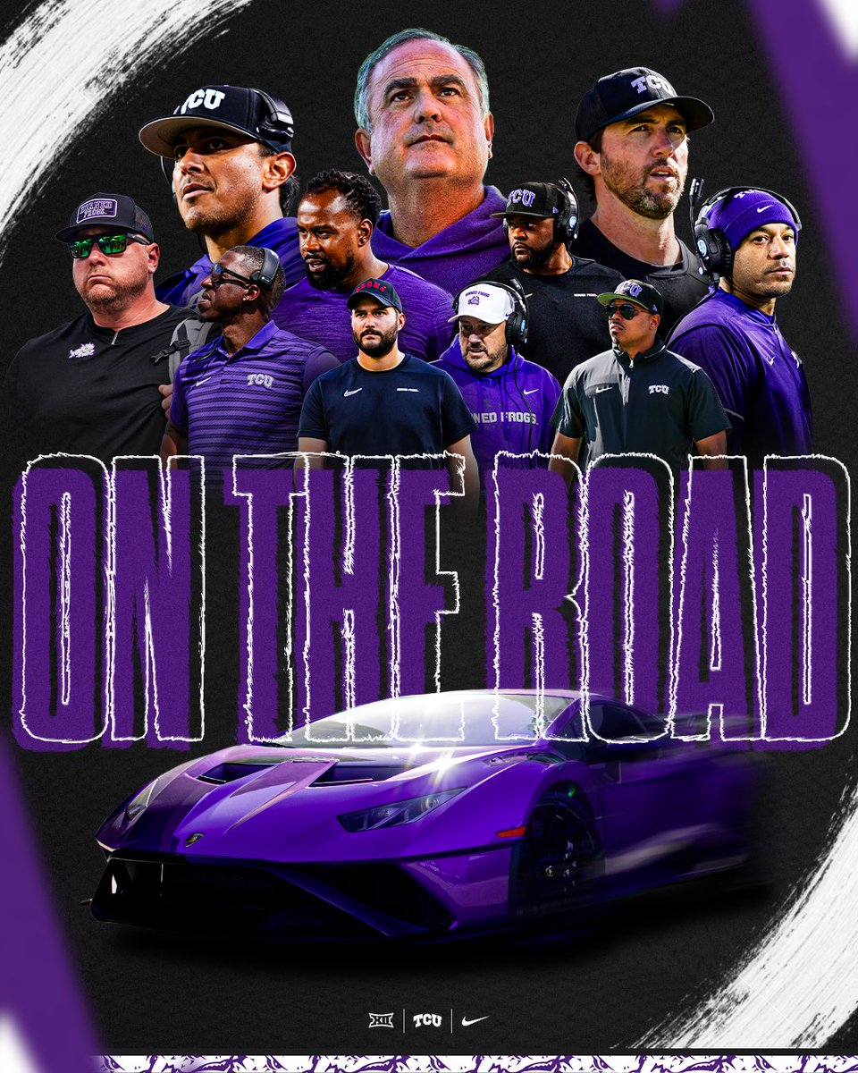 👀 Hitting the road looking for Frogs‼️

#GoFrogs | #BleedPurple