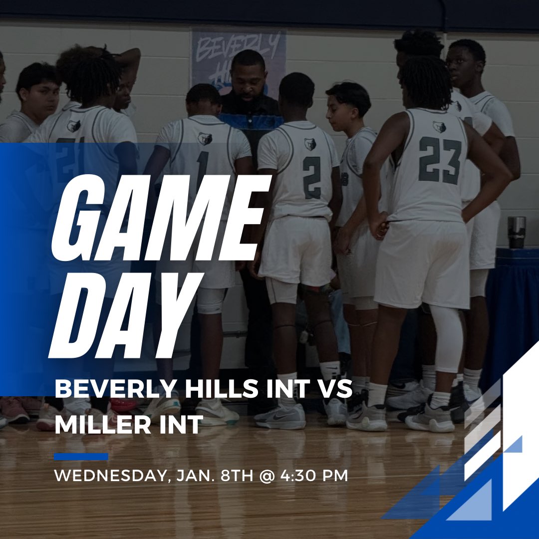 BHIAthletics's tweet photo. The #BHIBears take on Miller Intermediate tomorrow at Miller. Come out and support the #BHIBasketball teams for Week 5! #BHIAthletics https://t.co/Gk0yhlFHLd