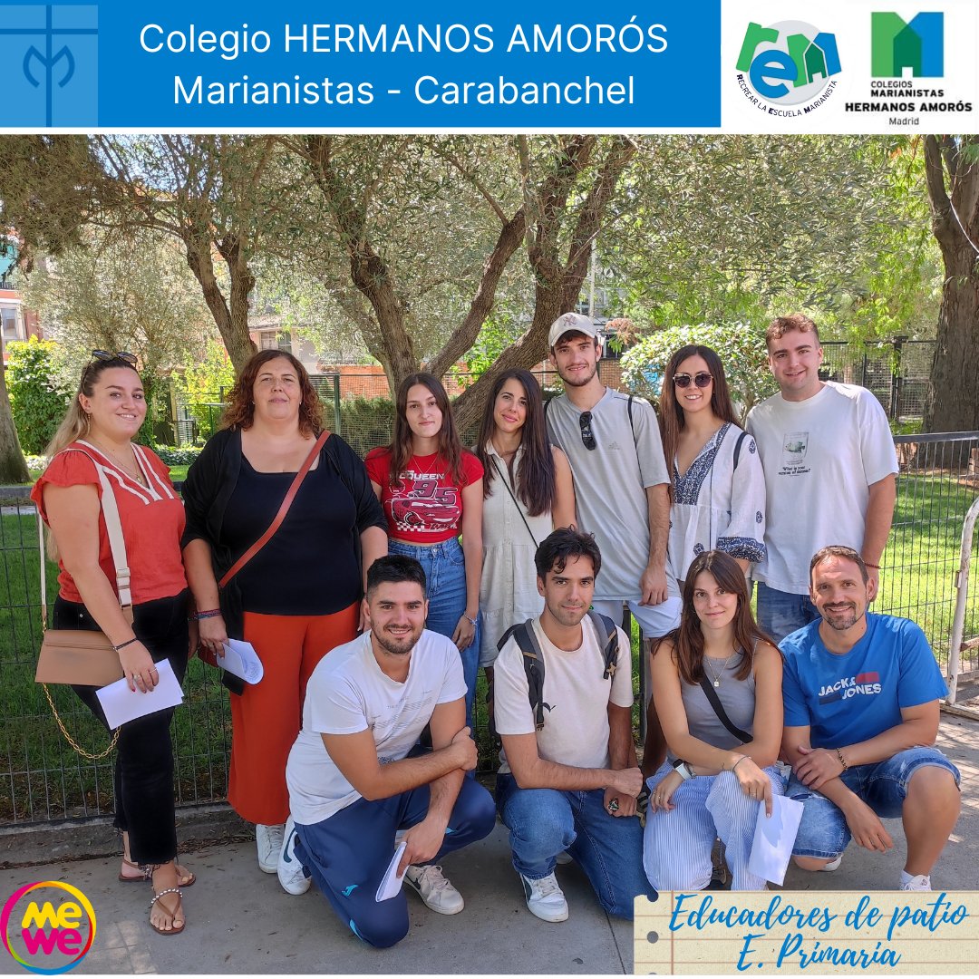 EDUCADORES DE PATIO
#PrimariaAmorós 
Laura, Cristina, Sonia, Irene, Juan Pablo, Elena, Antonio
Jorge, Juanma, Sofía, José
Servicio complementario comedor