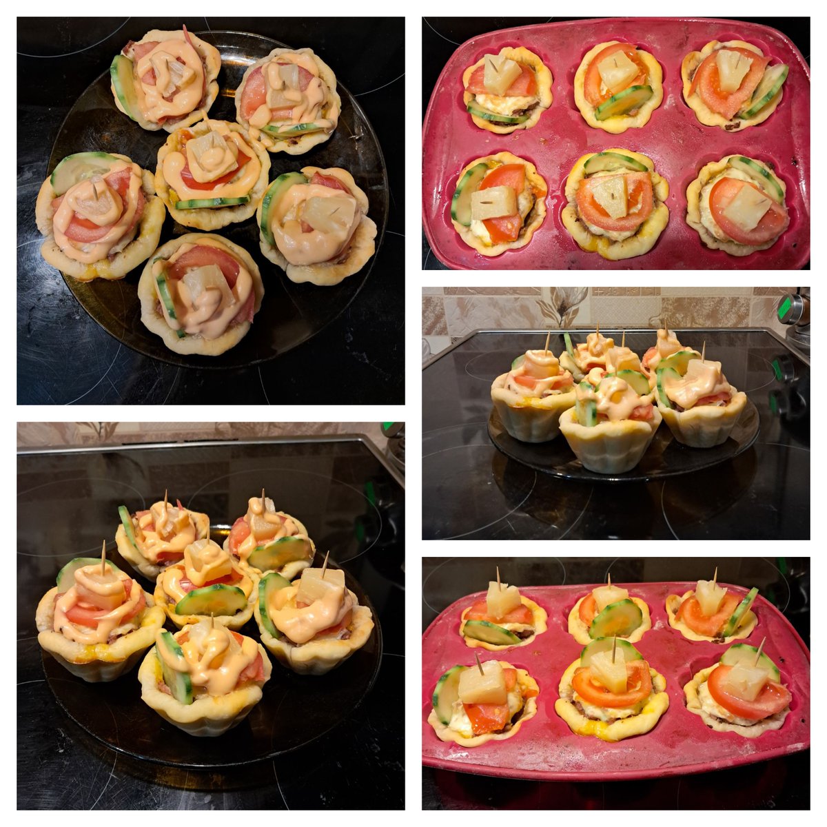 The stream was nice!

We also had a bit of a break to try the Taco Cupcakes, which Mom cooked as we described the ingredients and tasted them!