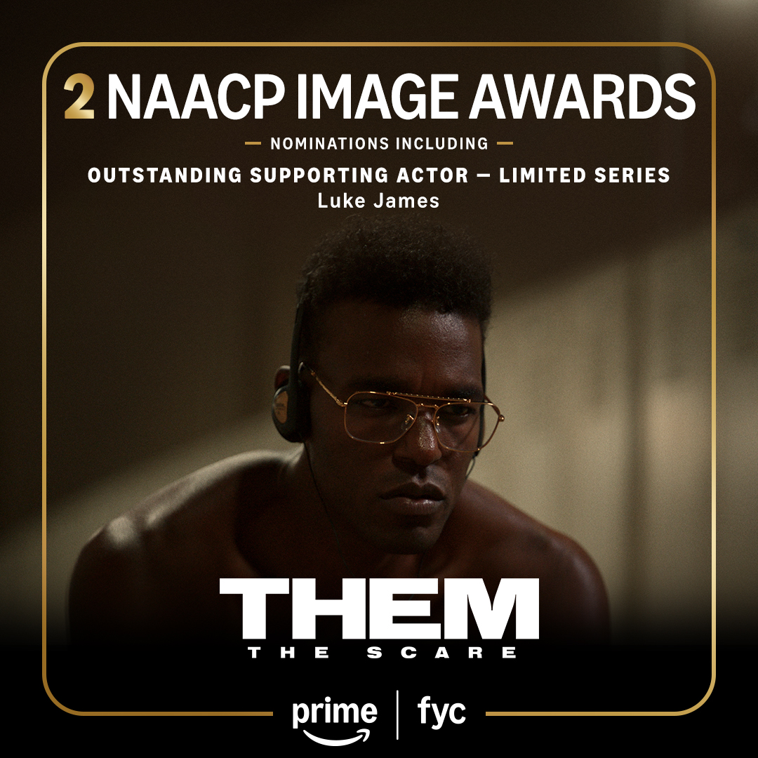 THEM (@themonprime) on Twitter photo Reasons to smile! Thank you <a href="/naacpimageaward/">NAACP Image Awards®</a> for the nominations for Outstanding Supporting Actor - Limited Series - Luke James and Outstanding Stunt Ensemble! #THEMTheScare #PrimeFYC #FYC #NAACPImageAwards Reasons to smile! Thank you <a href="/naacpimageaward/">NAACP Image Awards®</a> for the nominations for Outstanding Supporting Actor - Limited Series - Luke James and Outstanding Stunt Ensemble! #THEMTheScare #PrimeFYC #FYC #NAACPImageAwards