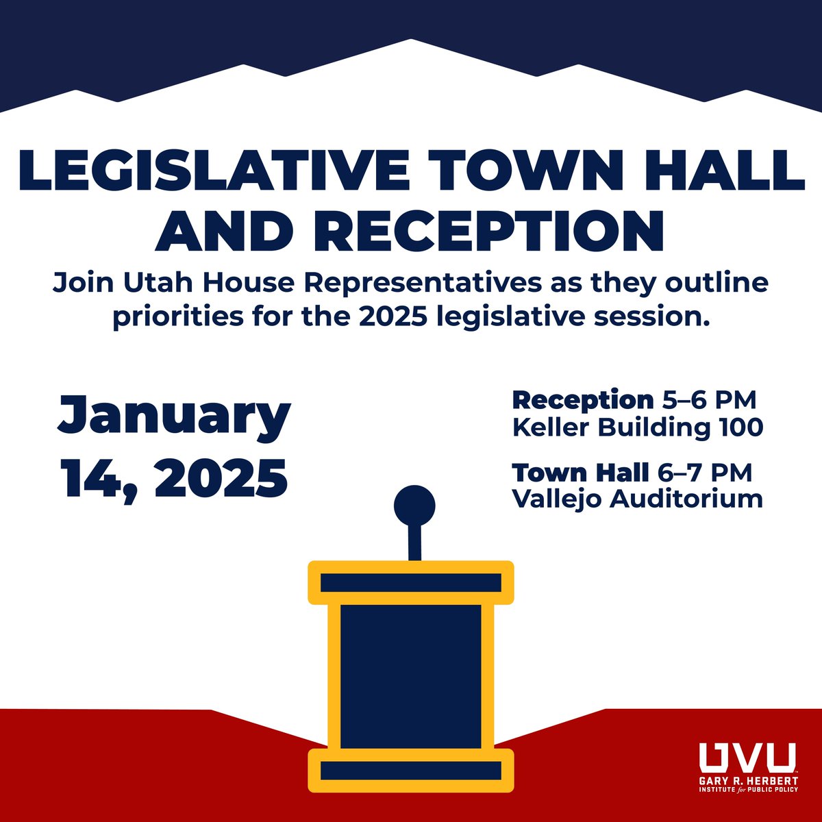 1 WEEK AWAY!

We can't wait to see you at our town hall event next week! Make sure you register for the event through the link in our bio. Registration is free. 

#townhall #utahcounty #utpol #UVU