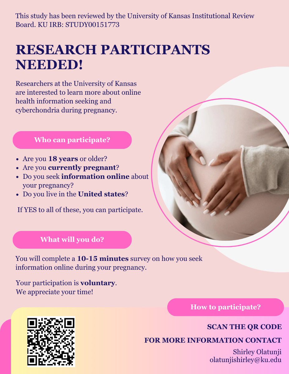 🚨Pregnant and seeking information online? Please consider completing this short survey: kusurvey.ca1.qualtrics.com/jfe/form/SV_es…