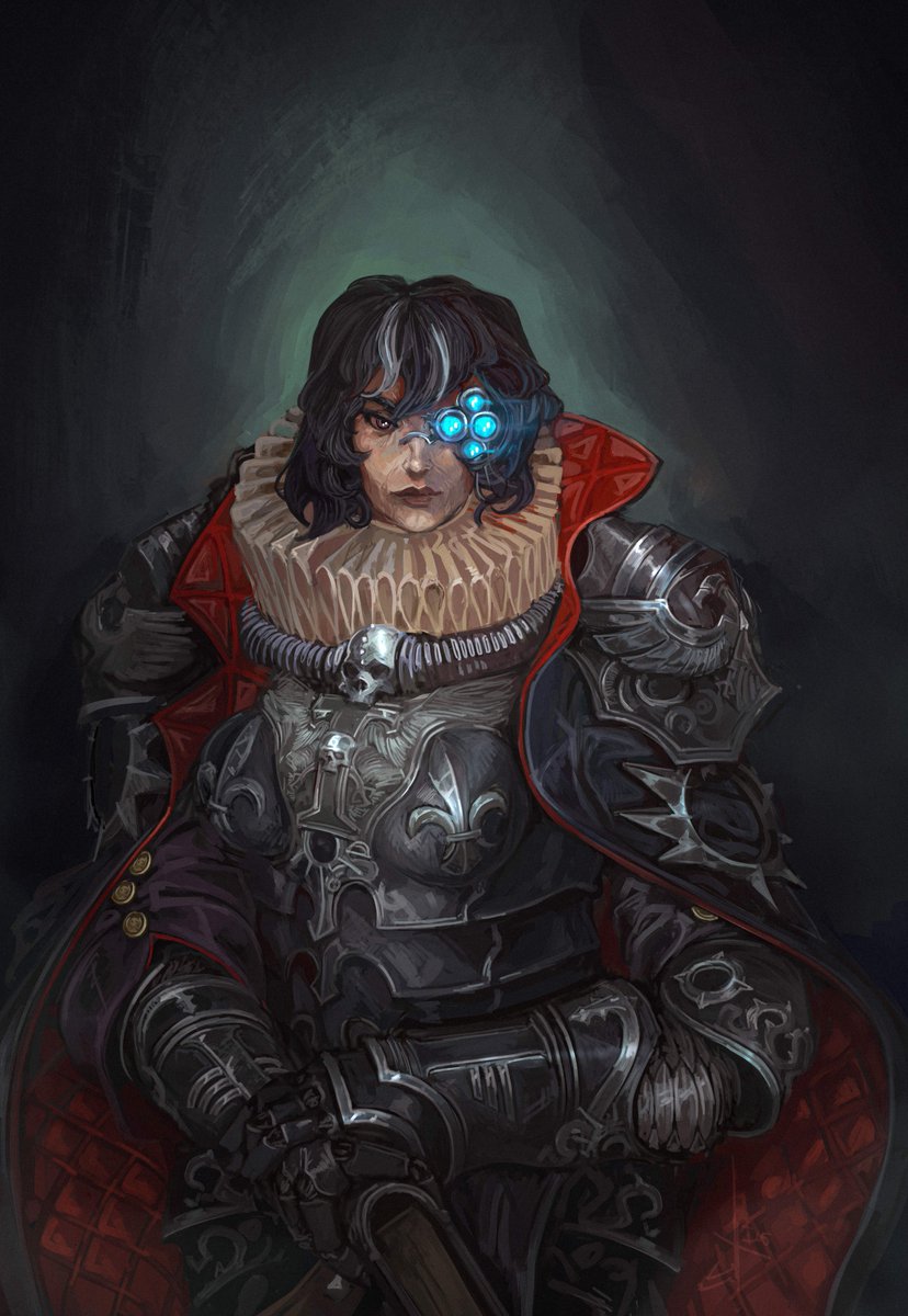 Lord Inquisitor Vernetta Holstein of the Ordo Hereticus
Commission art for <a href="/Techpreist_Trix/">Trix</a>