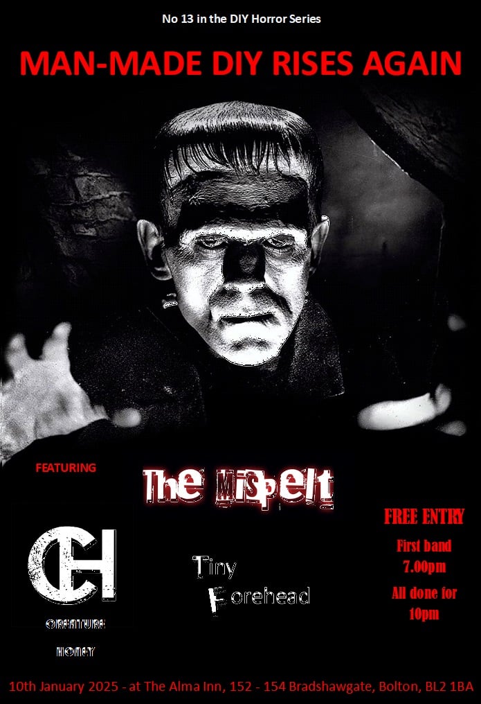 #Bolton 

This Friday. 

Free entry. 

7-10PM.

The Alma Inn.

Expect a powerful sense of dread.