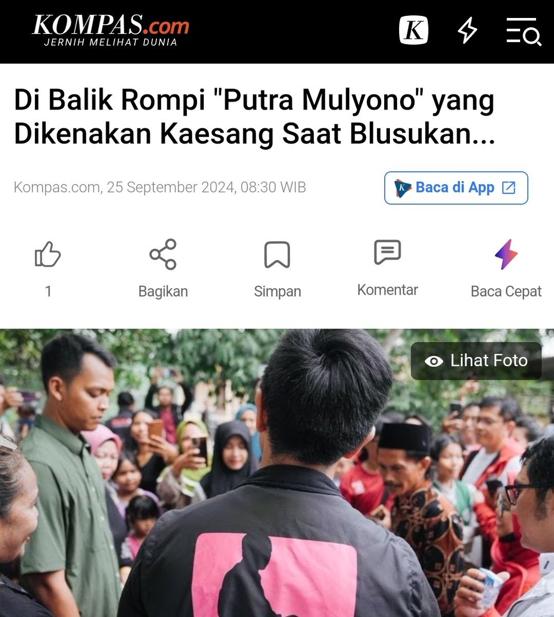 Ditunggu rompi Kaesang terbaru, dengan tulisan "Putra Jawara OCCRP" 😴