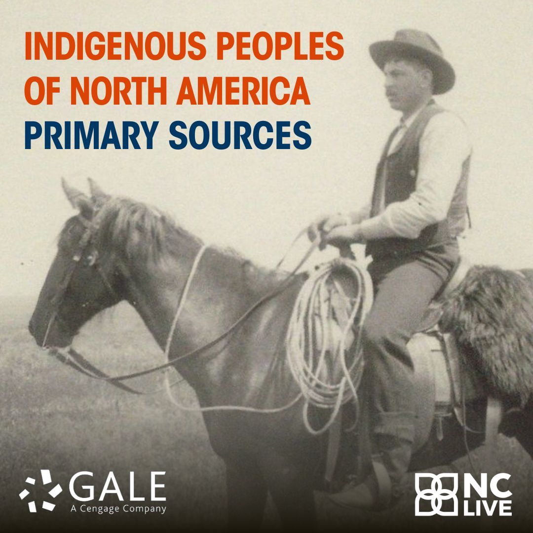 We've added a new resource! NC LIVE now includes access to Gale's Indigenous Peoples of North America database thanks to <a href="/US_IMLS/">IMLS</a> funds. This collection offers primary sources on the histories and cultures of indigenous communities. Explore now with your library card!