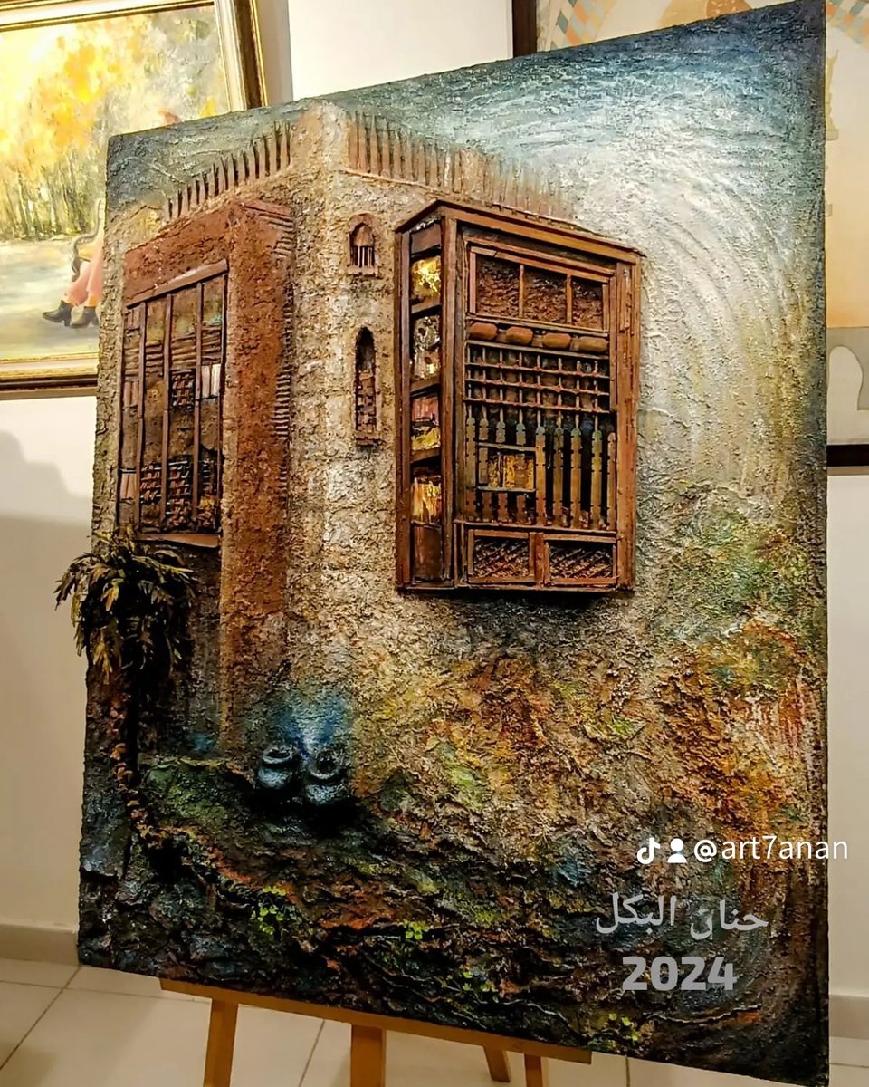 مشاركتي بمعرض تاريخ وحضارة جدة؛؛
بفندق كراون تاون 
شكرا تناغم فن نادي جدةللفنون الجميلة&amp;مبارك نجاح المعرض🍃