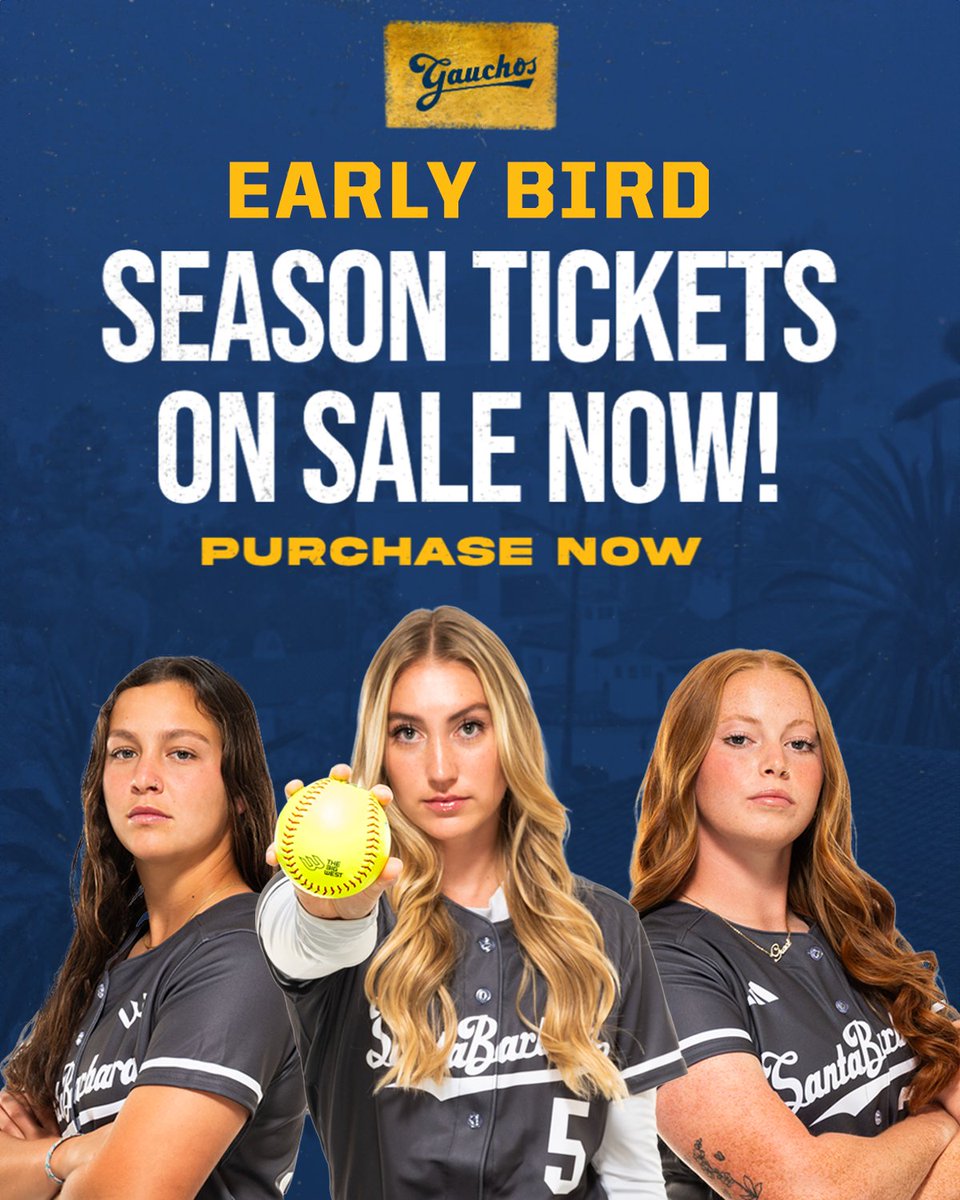 2025 Season Tickets are on sale NOW!

Purchase before February and get in on Early Bird Pricing! You won't want to miss any of the action this season.

🔗 ucsbgauchos.com/sports/2024/1/…

#GoGauchos