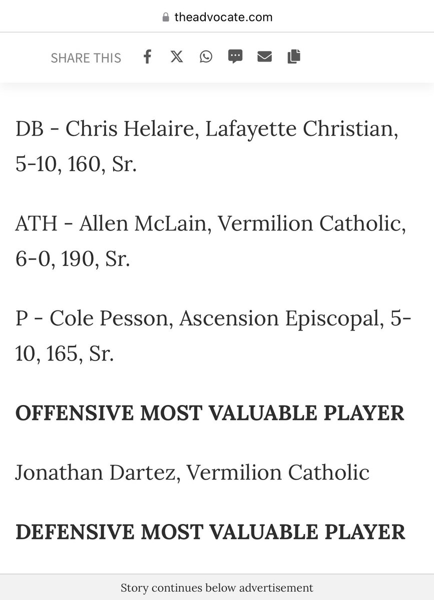 1st Team All Metro Punter!!

<a href="/stevieartigue/">Cajun Kicking</a> <a href="/HKA_Tanalski/">Adam</a> <a href="/FentressKicking/">Fentress Kicking</a> <a href="/thomasleoleo/">Thomas Leo</a>