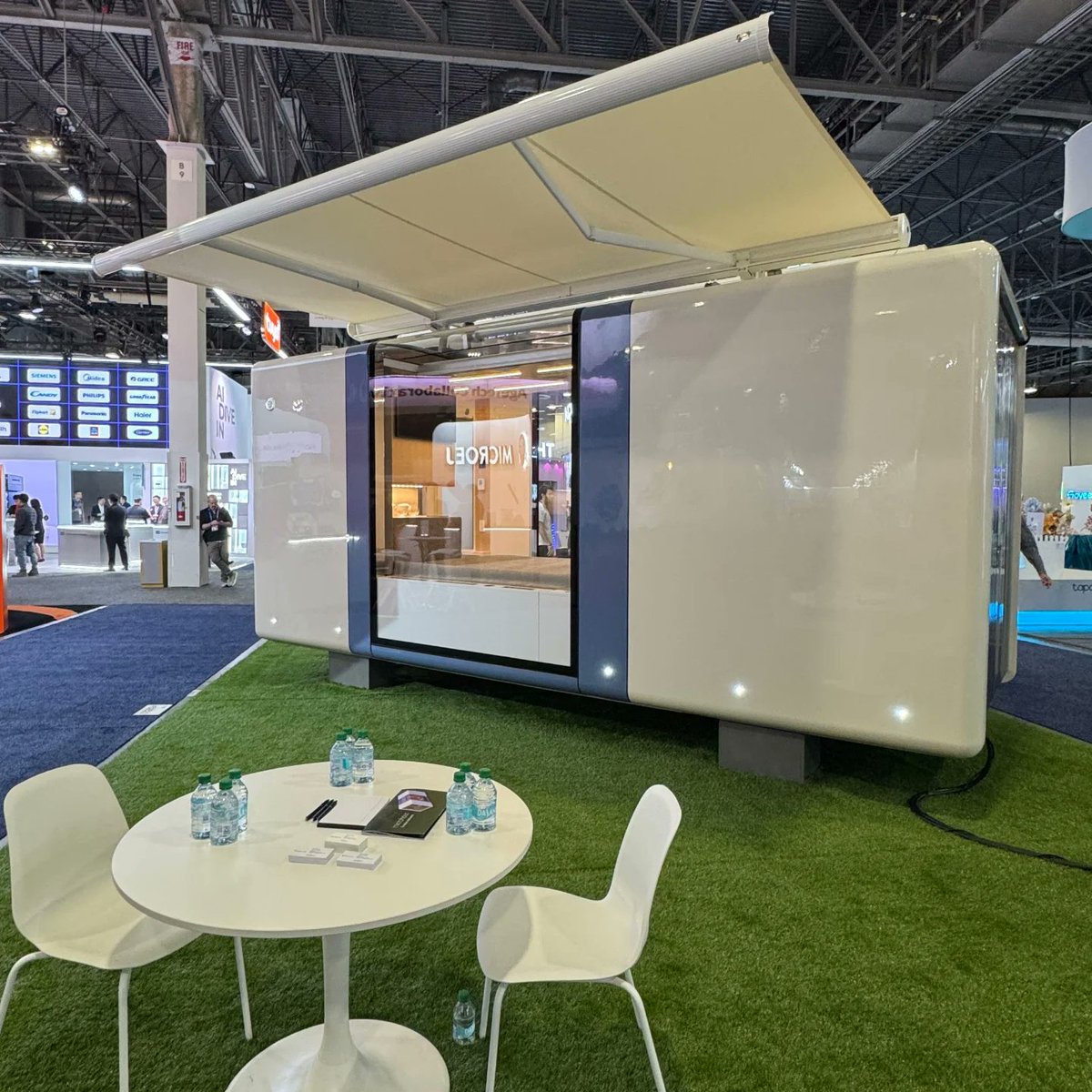HausMicro's tweet photo. Let’s get started at #CES2025! 🚀 Our new #microhaus Pro 2025 model is here to showcase the future of housing. Welcome to our booth at the Venetian Expo, Halls A-D, 52623 @CES #hausme #tech #technology #innovation #smarthome https://t.co/95e2RtiERn