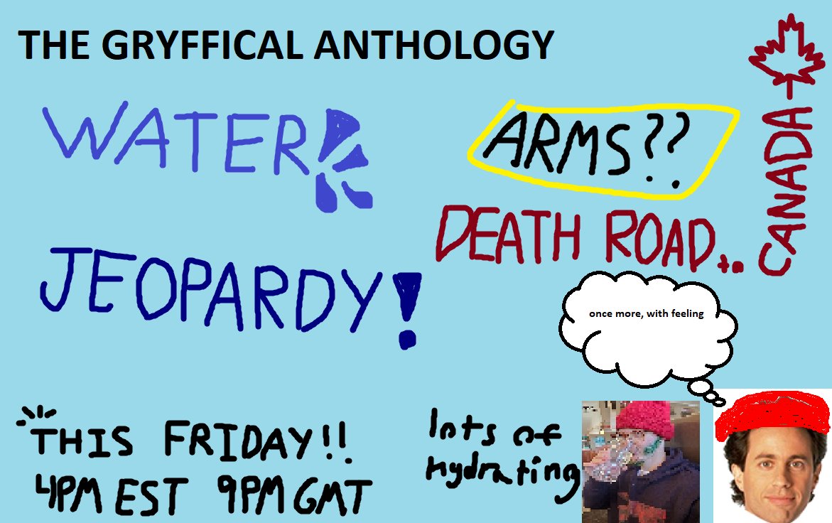 WHY DOES TWITTER LOOK LIKE THIS
WHAT YEAR IS IT
WHO AM I

BREAKING THE 3 YEAR HIATUS (AND YOULL NEVER SEE ME EVER AGAIN)

LIVE ON TWITCH THIS FRIDAY 4PM EST/9PM GMT
twitch.tv/gryffical